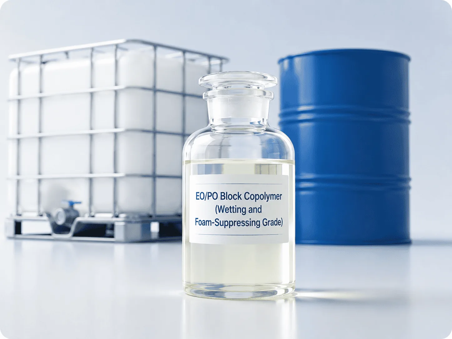 EO/PO block copolymer, wetting and foam-suppressing type